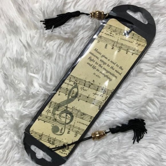 Peter Pauper Press Music Journal and Beaded Tassels Music Bookmark Set - Picture 8 of 12